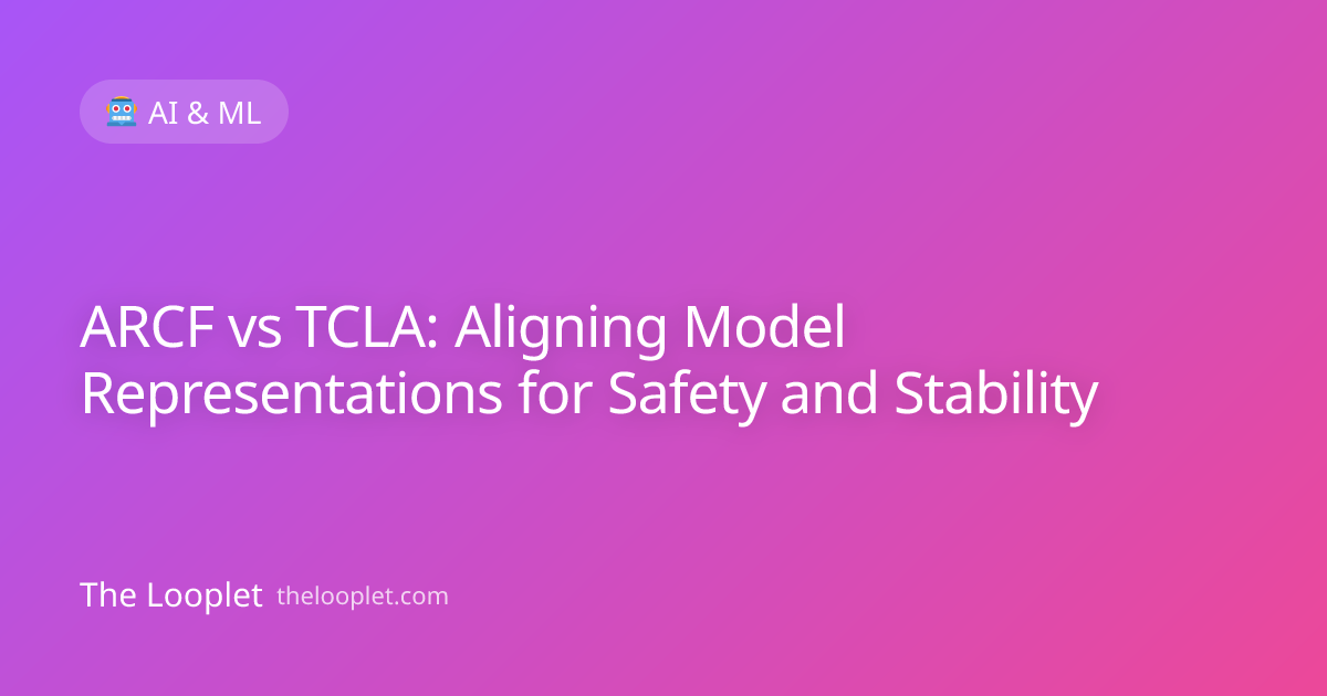 ARCF vs TCLA: Aligning Model Representations for Safety and Stability