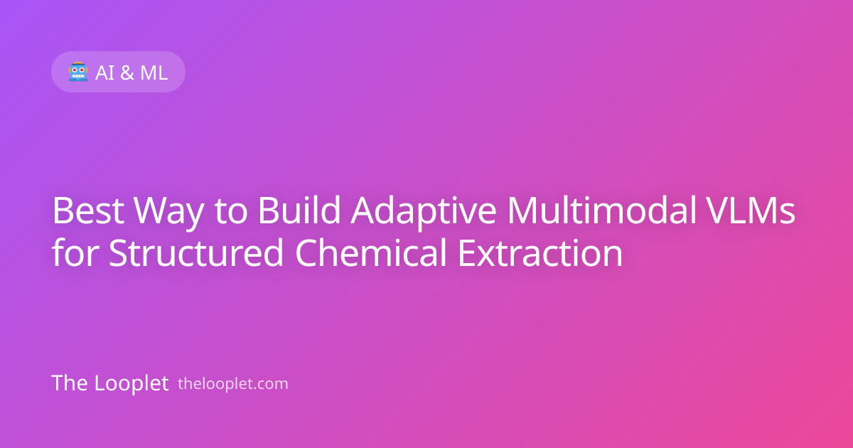 Best Way to Build Adaptive Multimodal VLMs for Structured Chemical Extraction